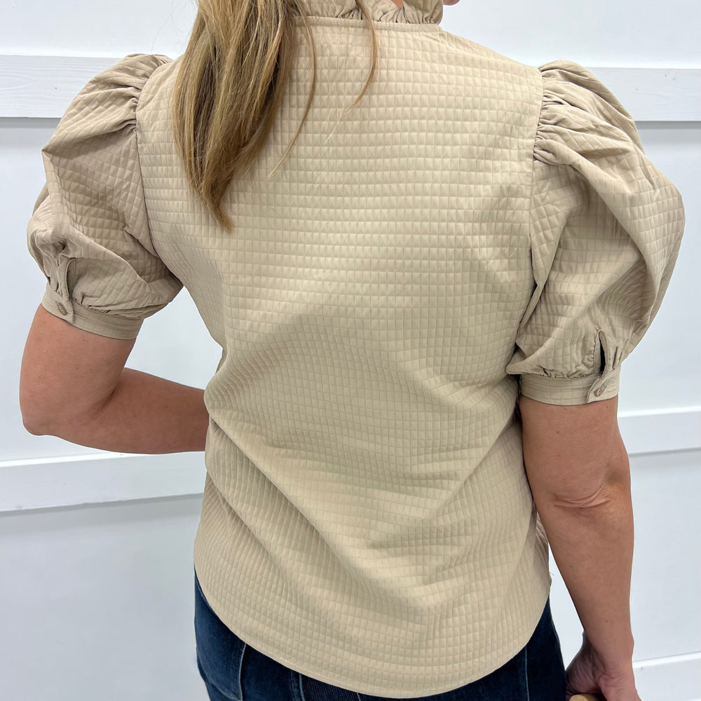 
                  
                    Penny Puff Sleeve Top (Beige)
                  
                