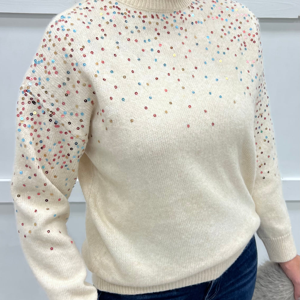 Sparkling Moment Sequin Sweater
