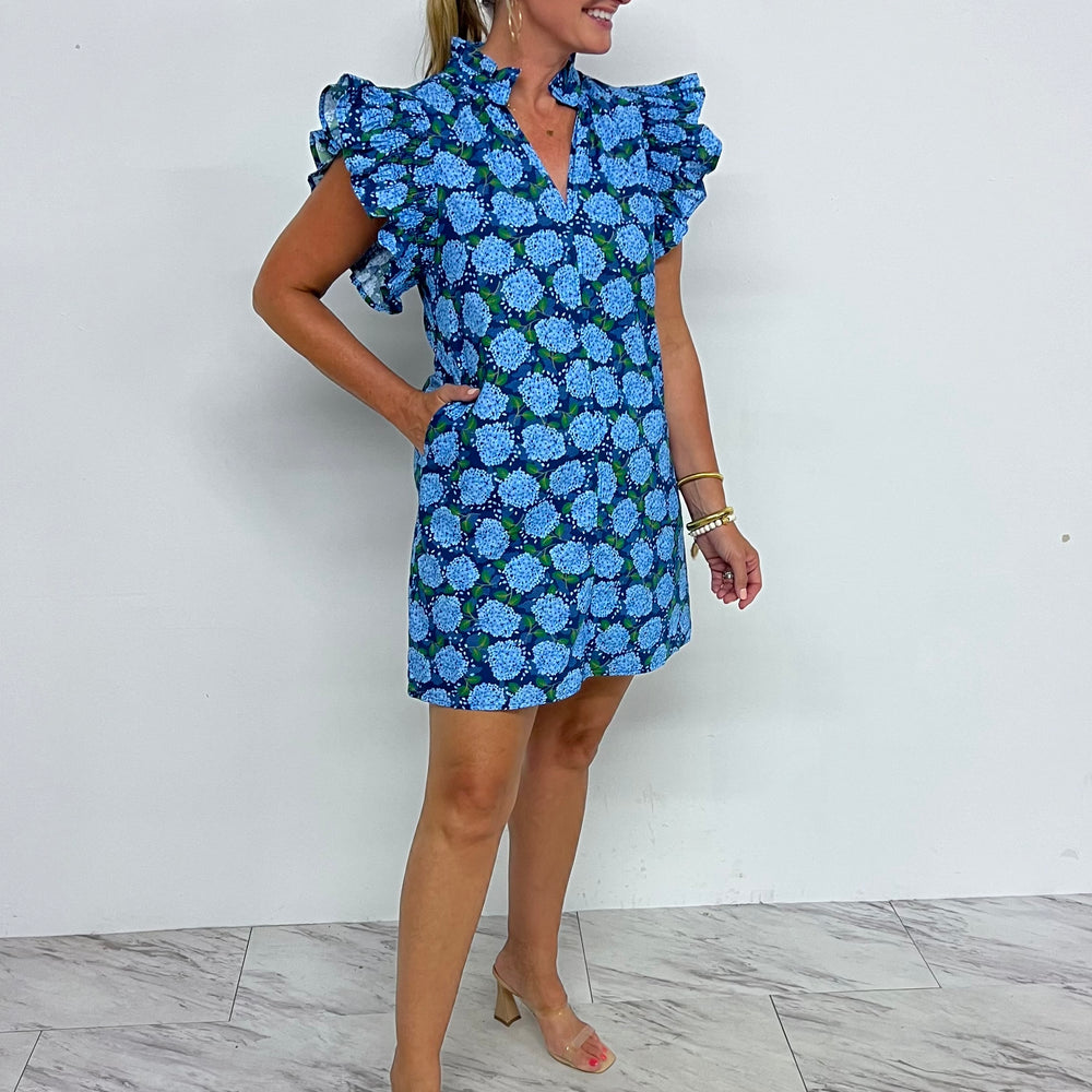 Haisley Hydrangea Smocked Dress