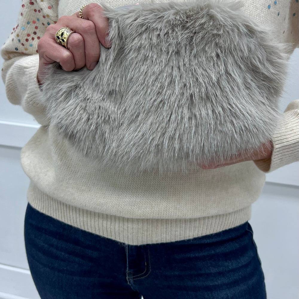Vail Fur Clutch