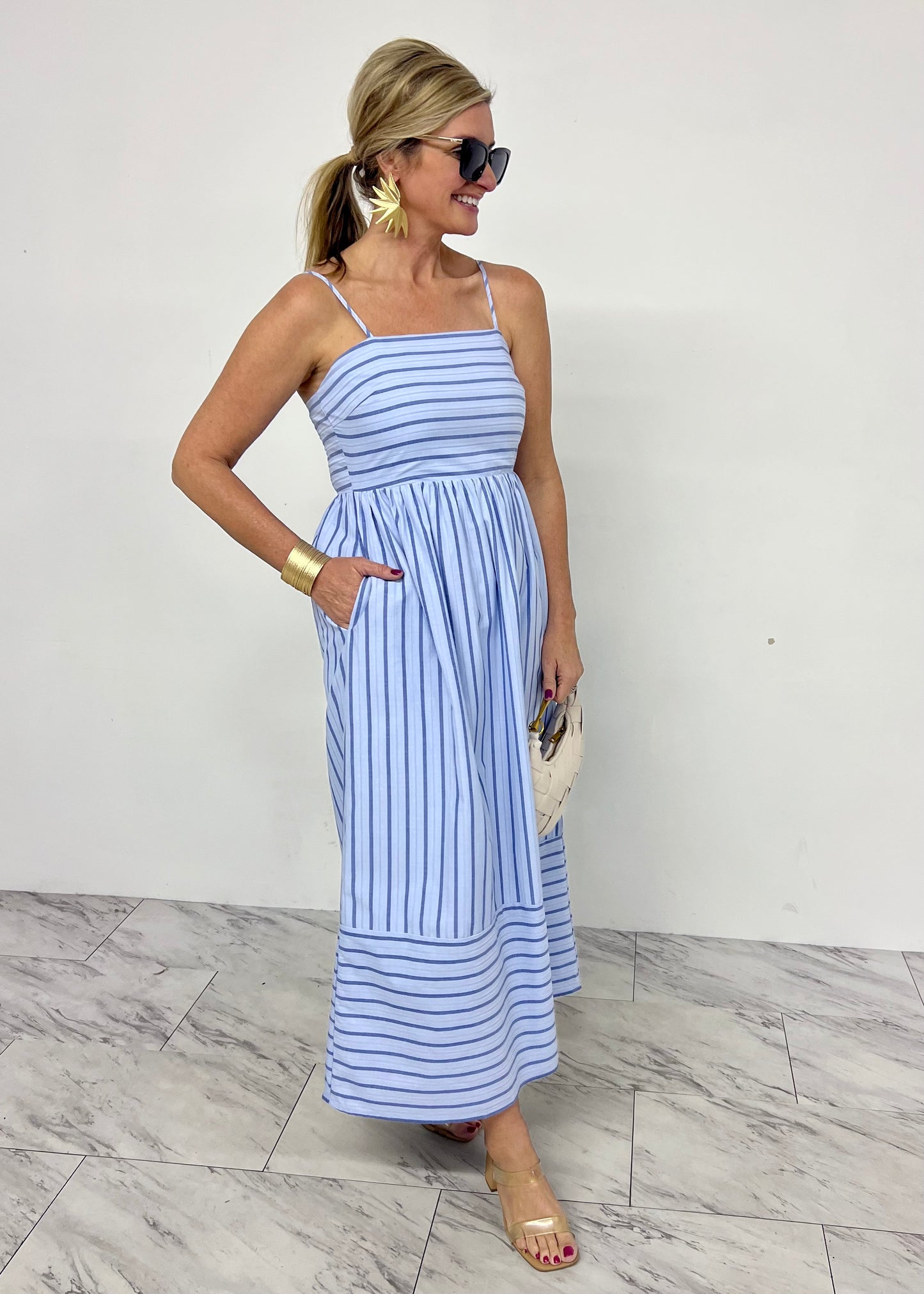 Seline Sky Stripe Dress