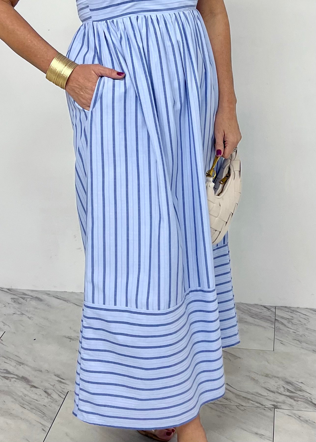 Seline Sky Stripe Dress