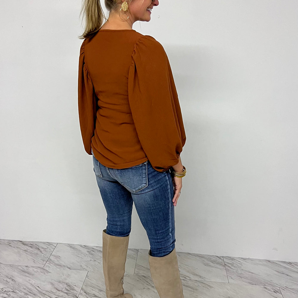 
                      
                        Dreamer Statement Sleeve (mocha)- FINAL SALE
                      
                    