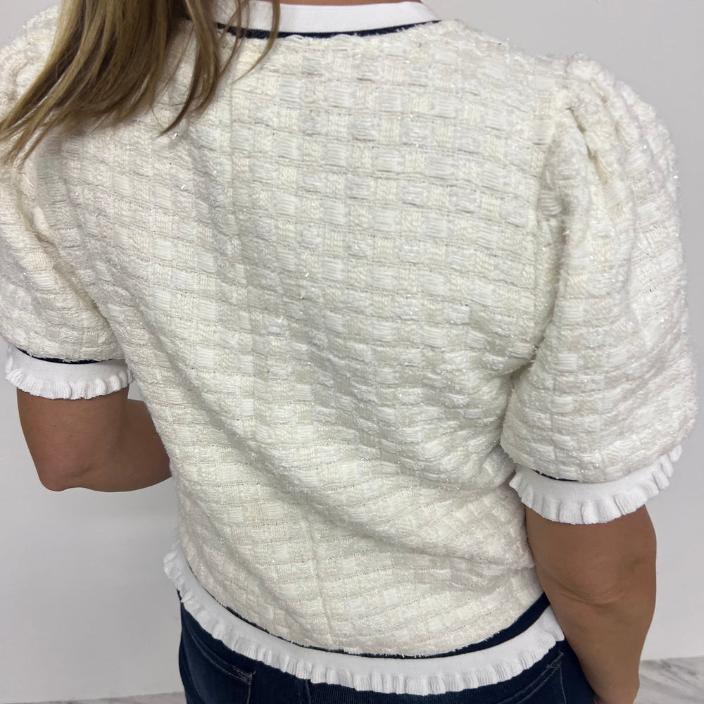 
                  
                    Winter Tweed + Stripe Top-FINAL SALE
                  
                