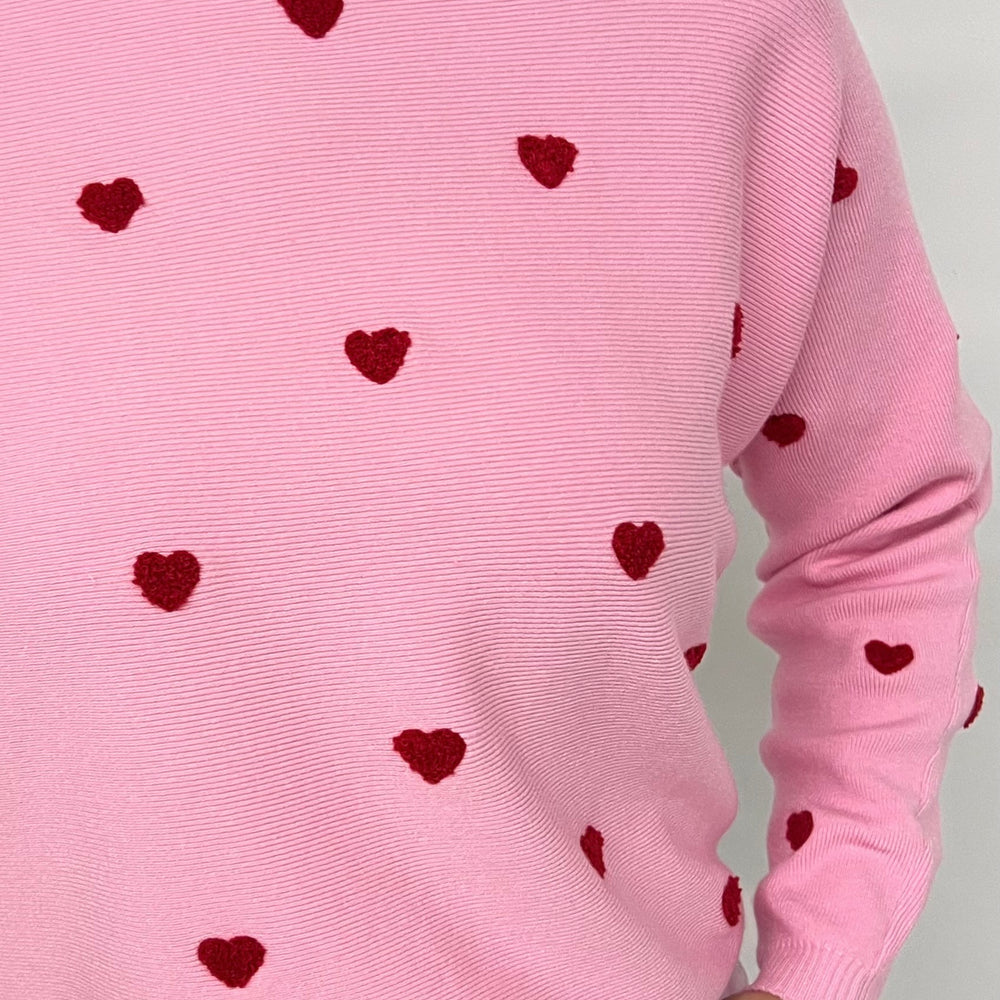 
                  
                    Happy Hearts Sweater (Pink)
                  
                