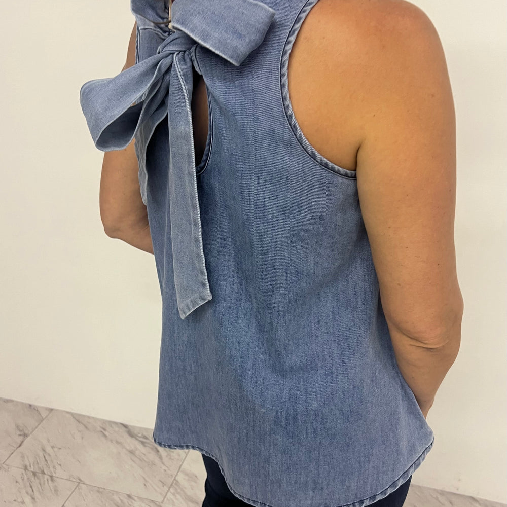 
                  
                    Nashville Denim Sleeveless Top-FINAL SALE
                  
                