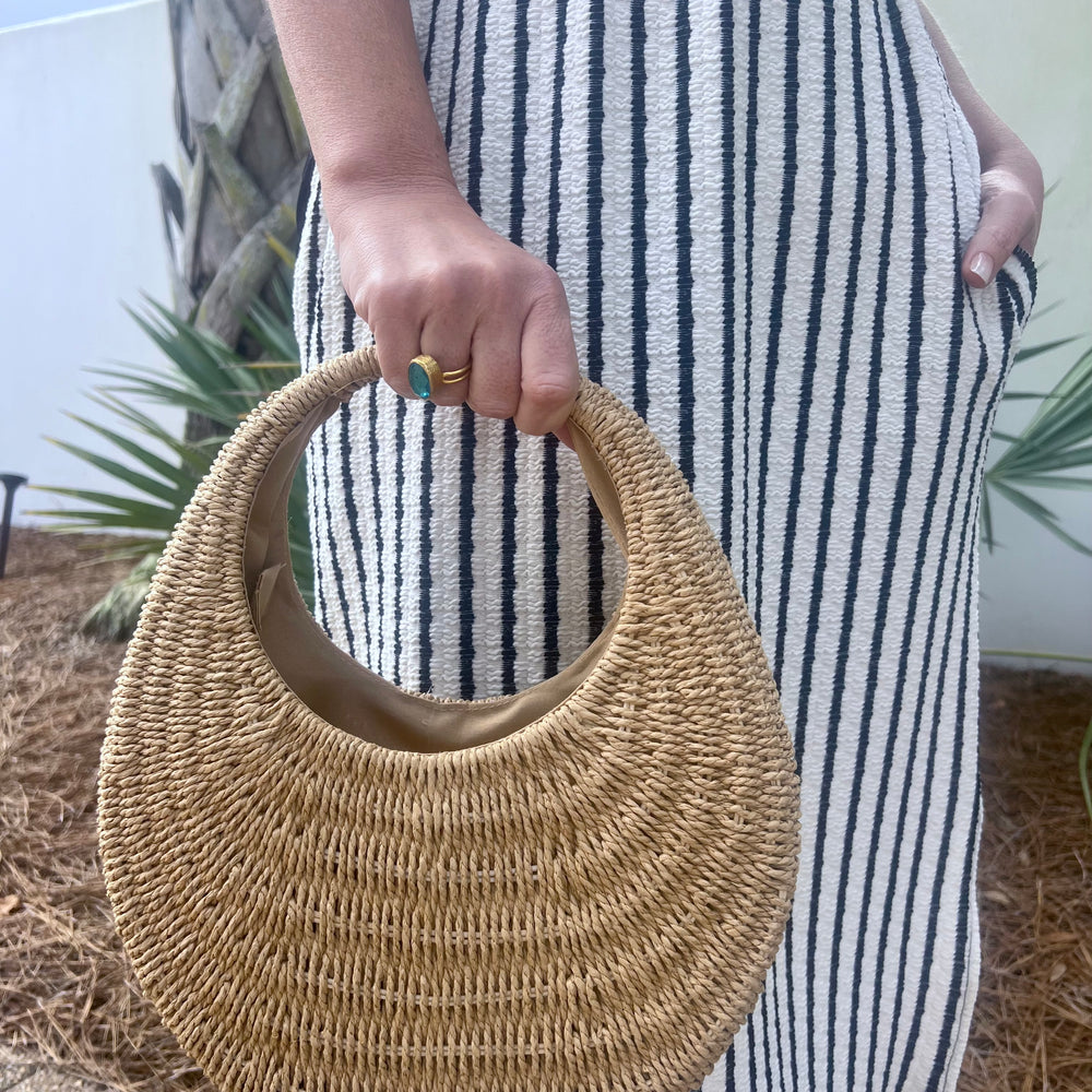 Summer Sands Straw Handbag