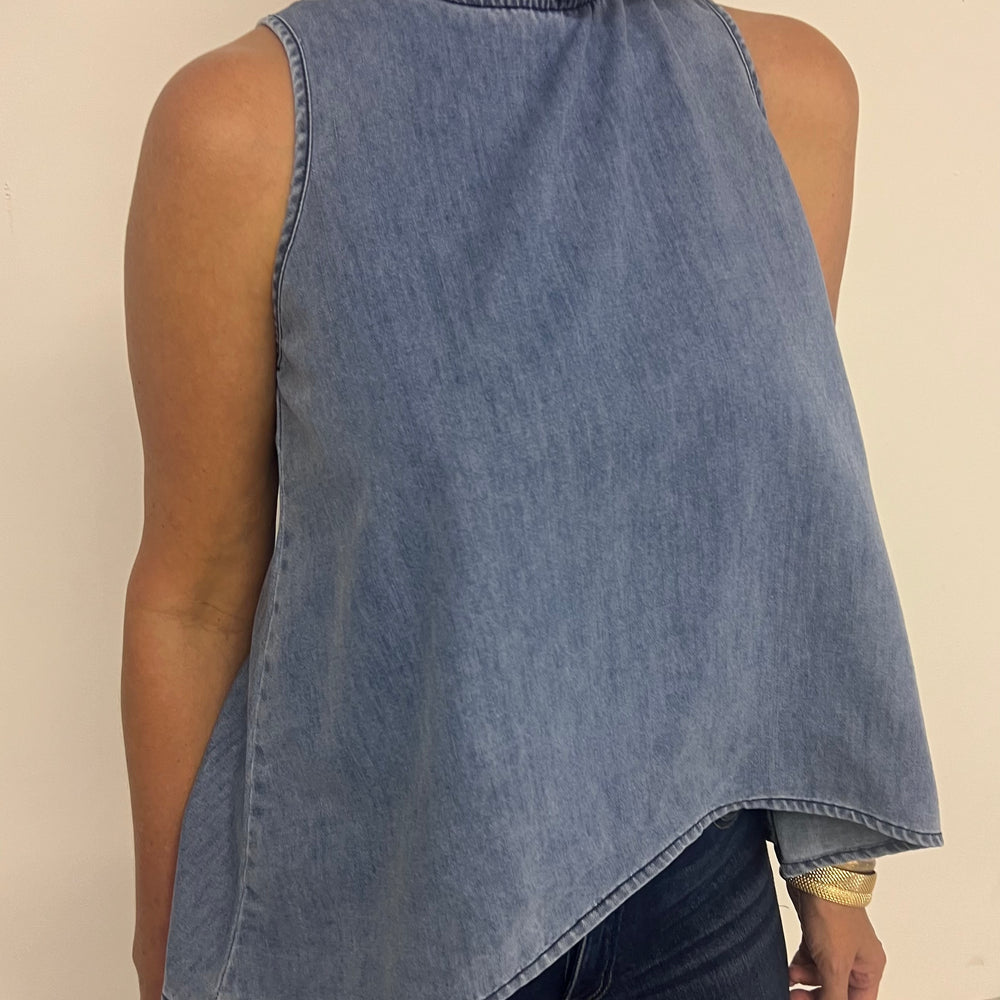 
                  
                    Nashville Denim Sleeveless Top-FINAL SALE
                  
                