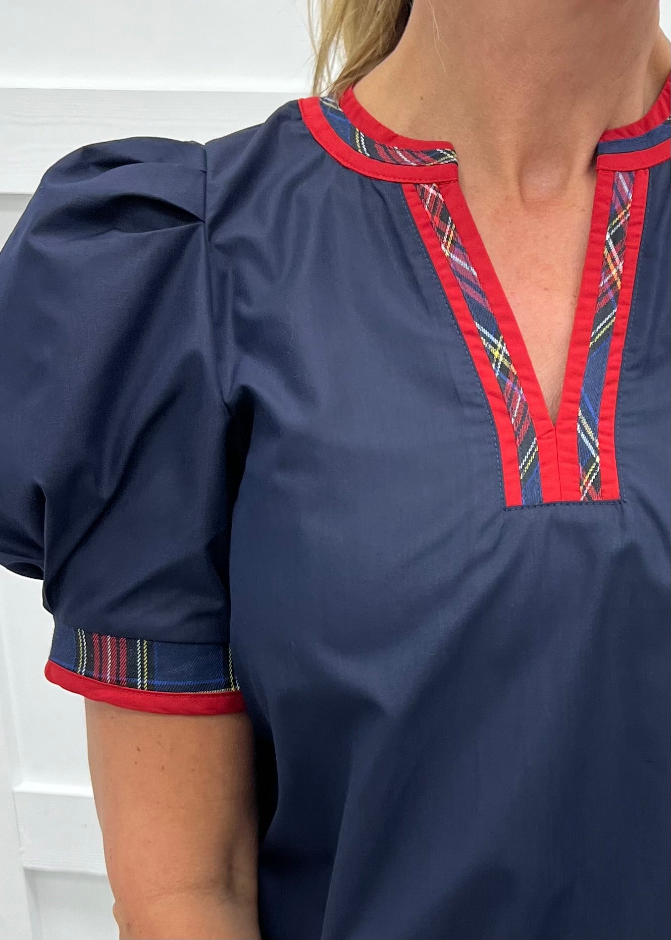 Seasons Greetings Top (Navy)