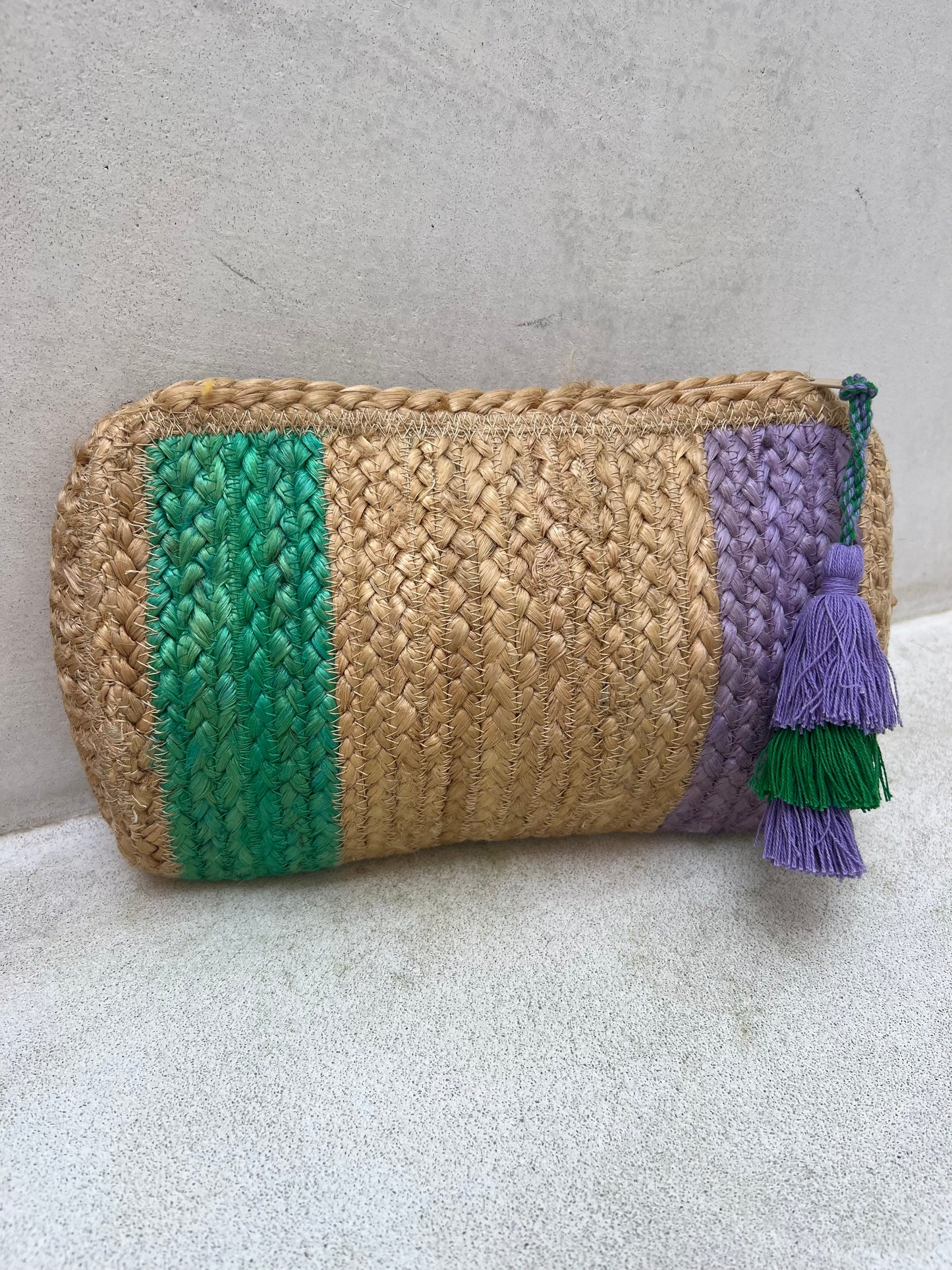 Meadow Stripe Clutch - FINAL SALE