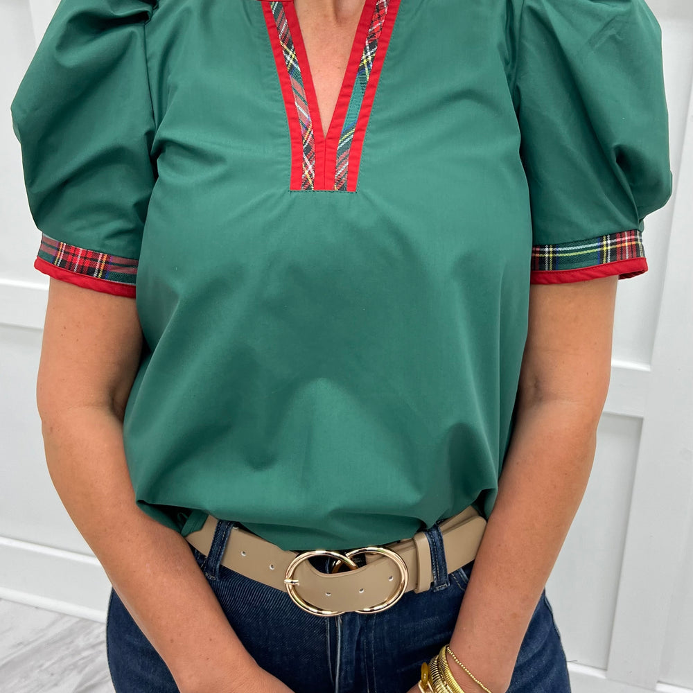 Seasons Greetings Top (Green)