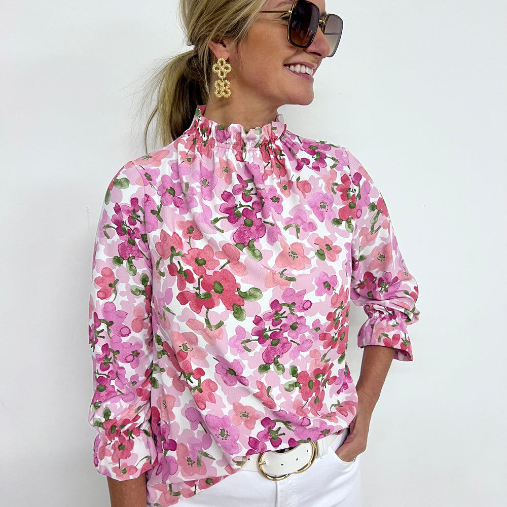 
                  
                    Floral Flirt Top (Pink)
                  
                