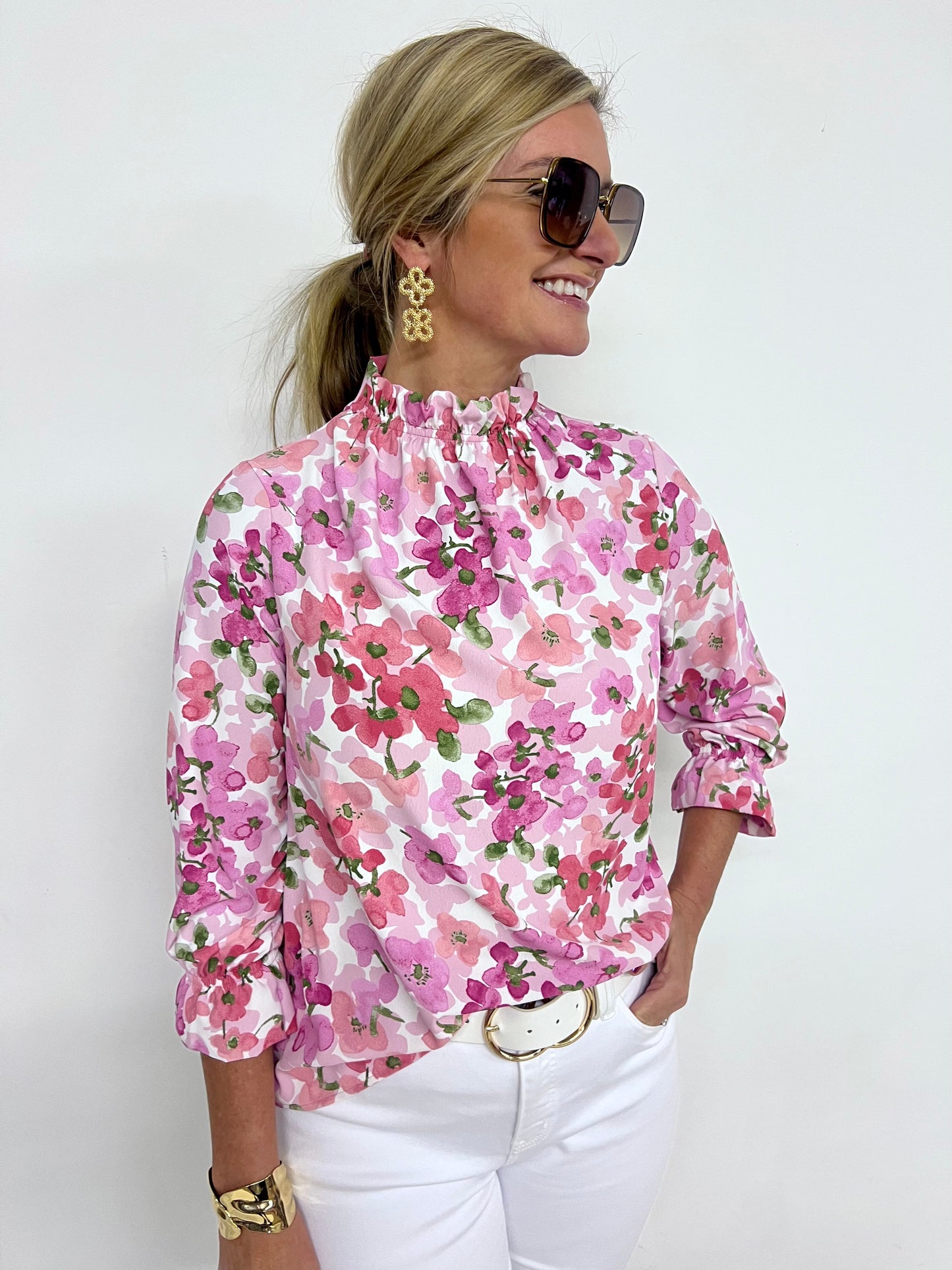 Floral Flirt Top (Pink)