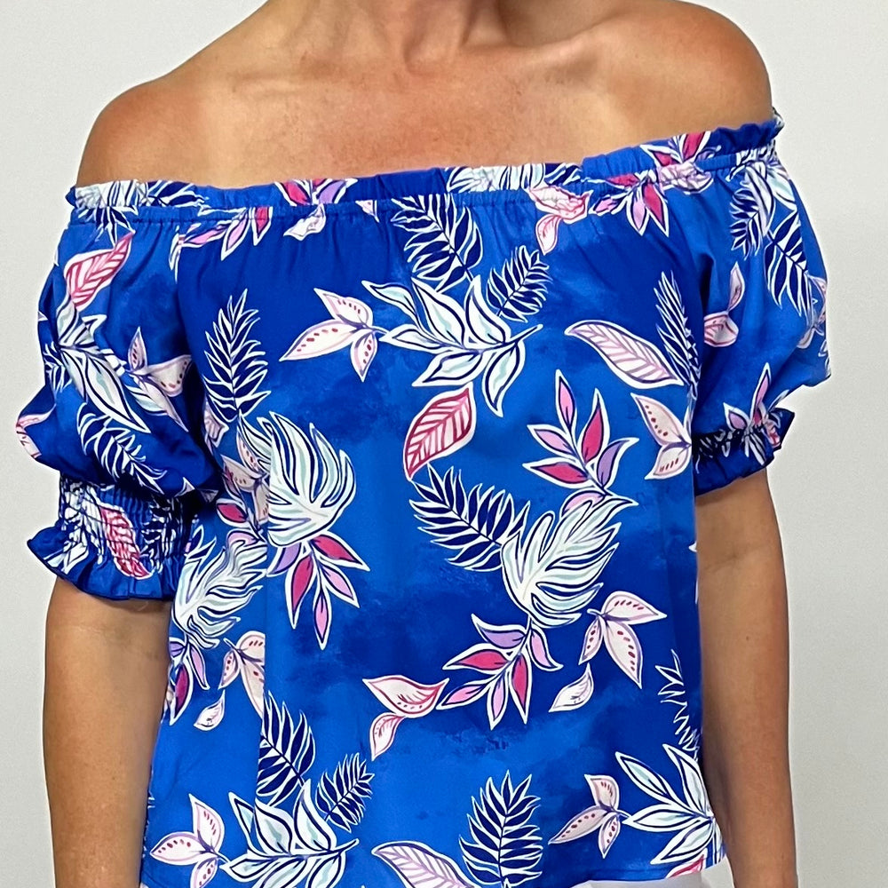 
                  
                    Harlow Print Off The Shoulder Top
                  
                