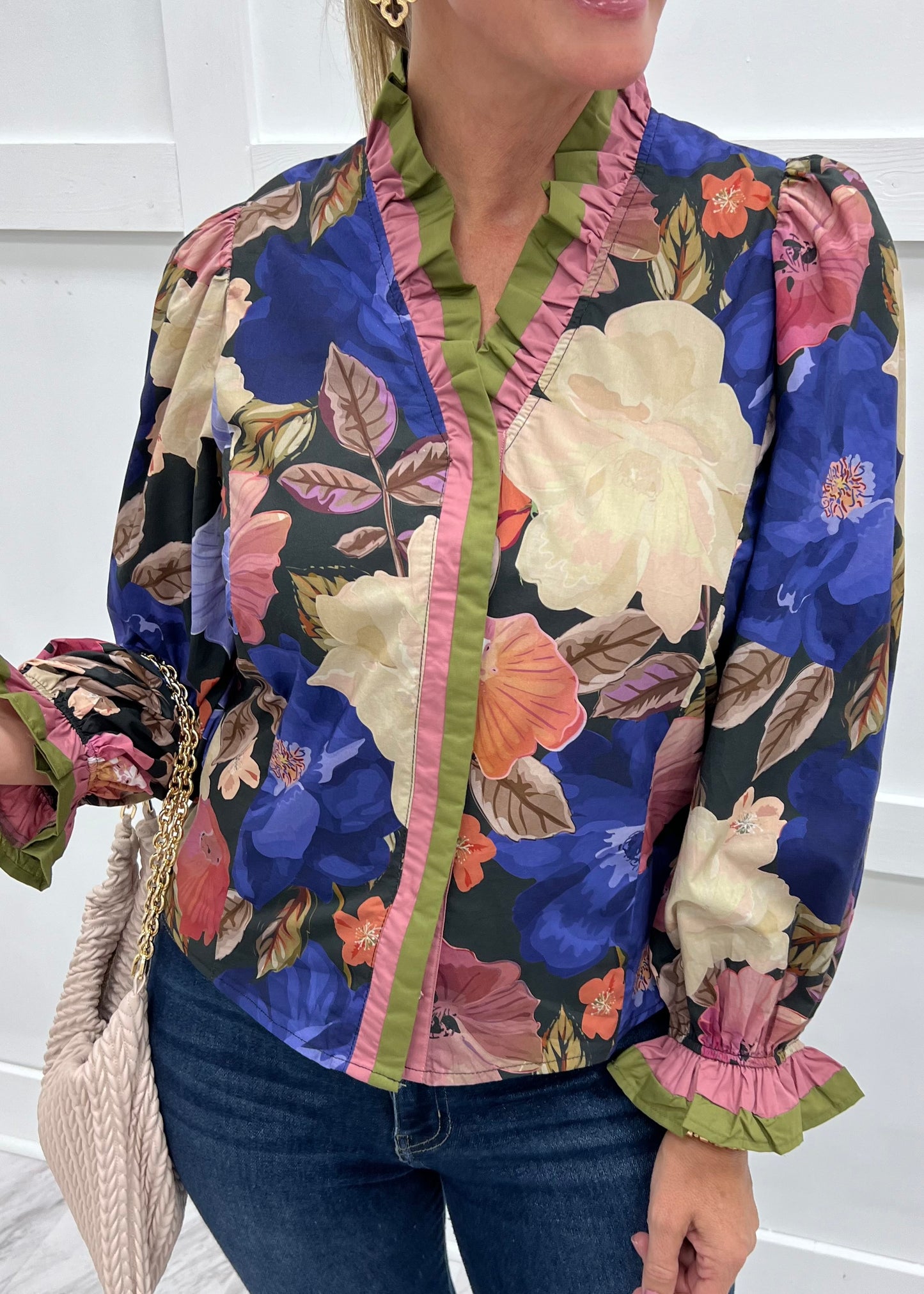 Floral Flirt V.Neck Top