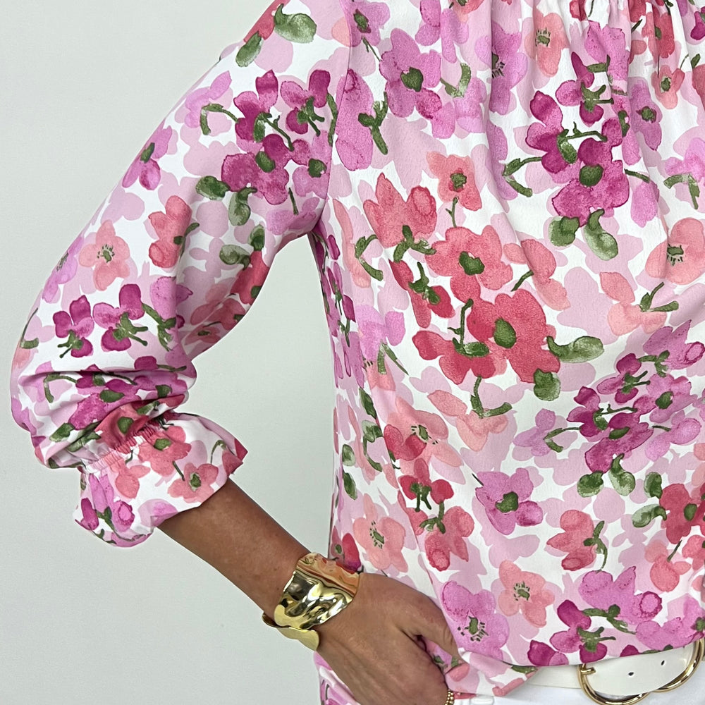 Floral Flirt Top (Pink)