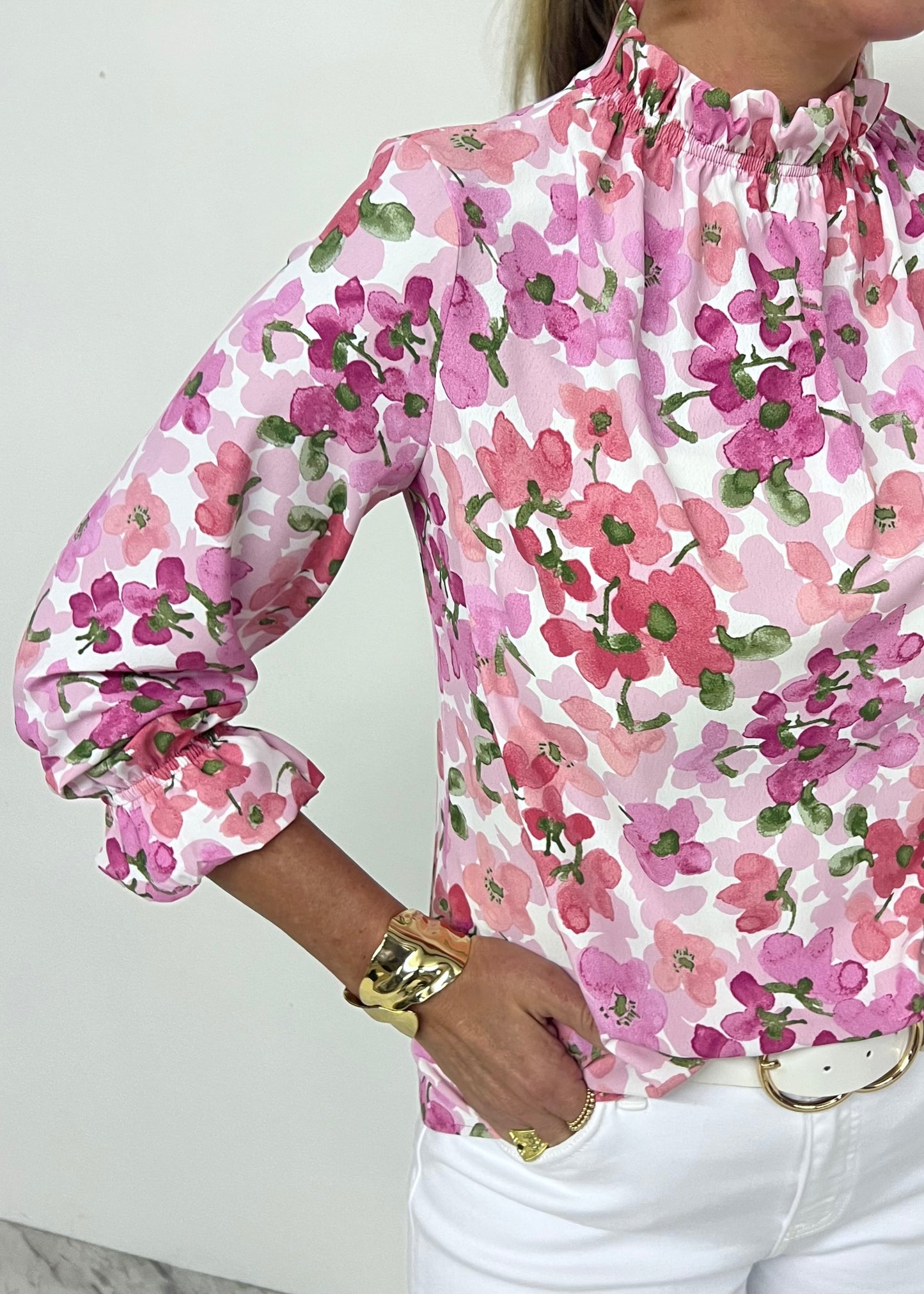 Floral Flirt Top (Pink)