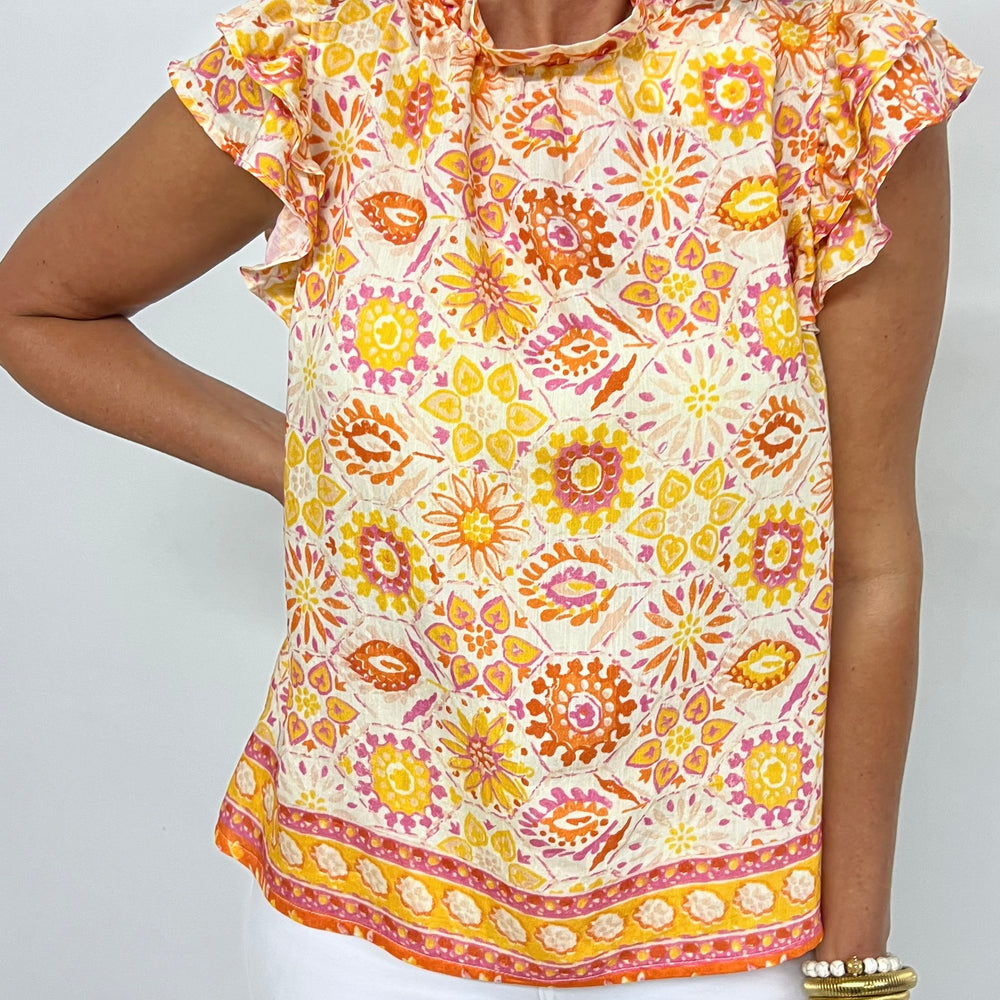 
                  
                    Ray Of Light Print Top
                  
                