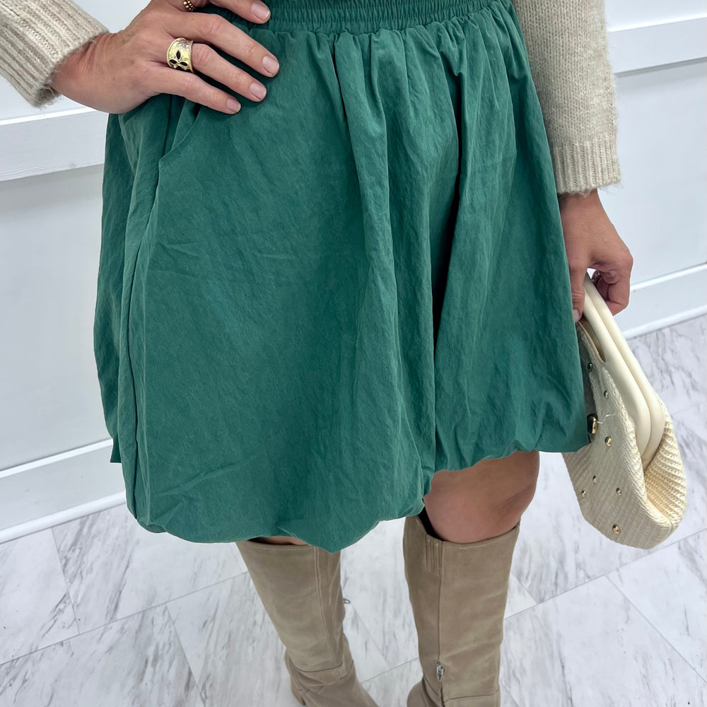 Brynn Bubble Skirt (Green)