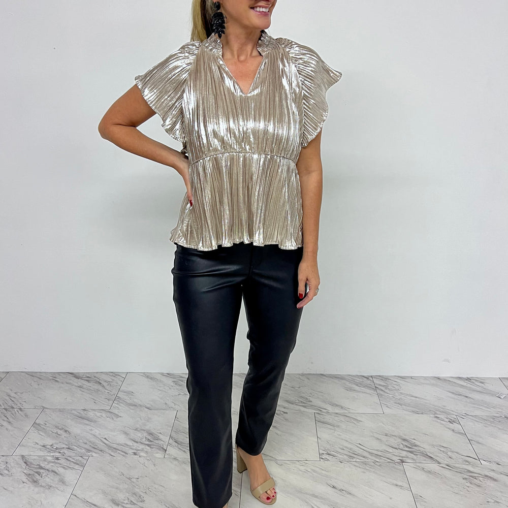 Holiday Dreams Metalic Top