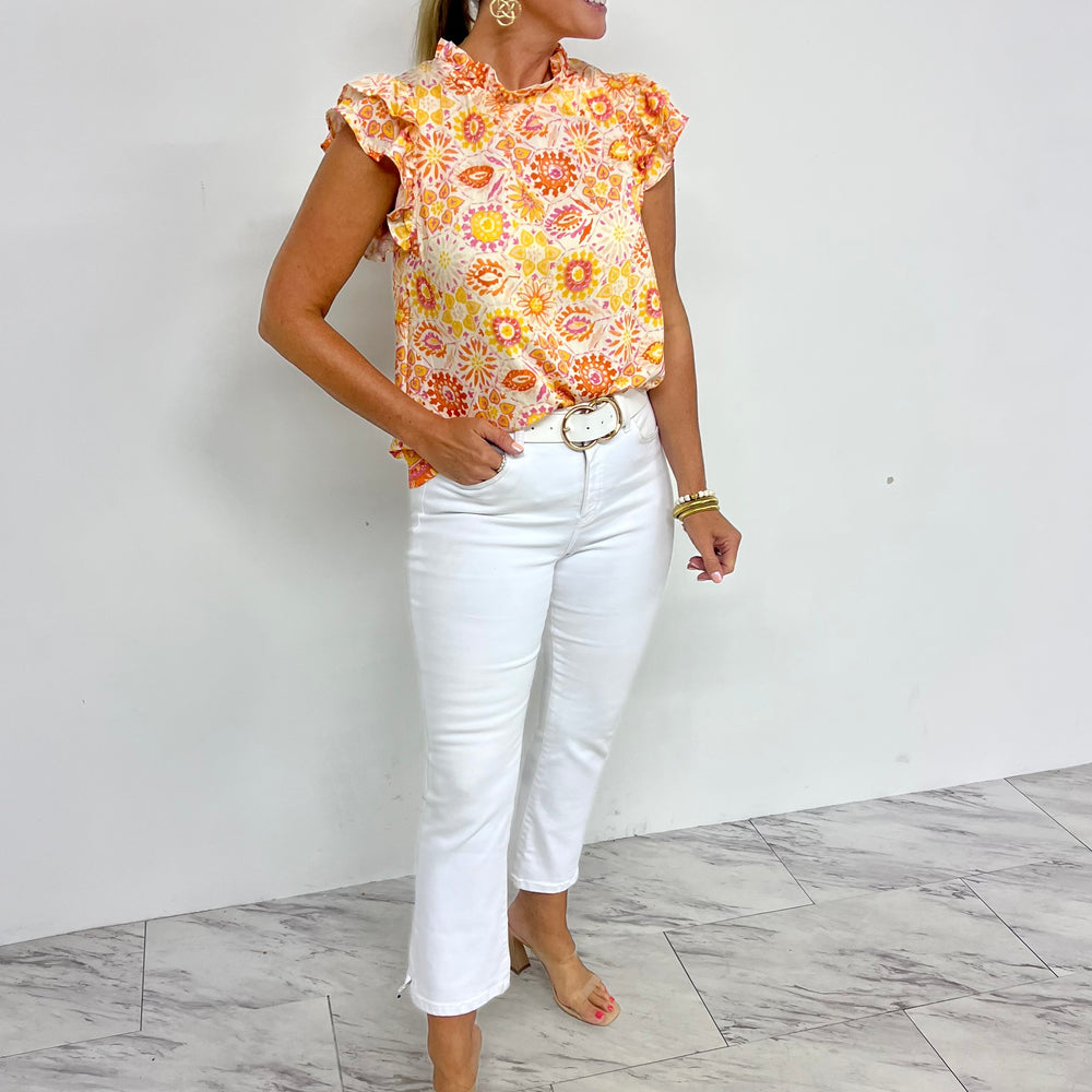 Ray Of Light Print Top