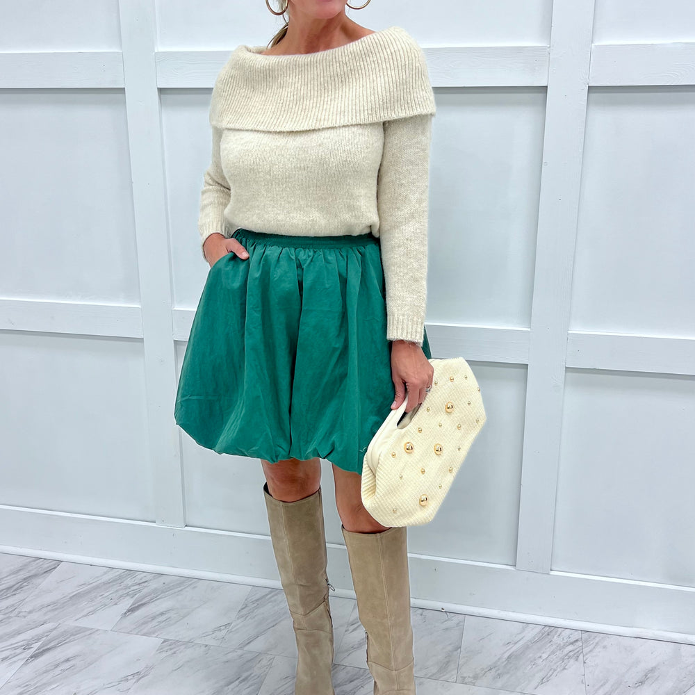 Brynn Bubble Skirt (Green)