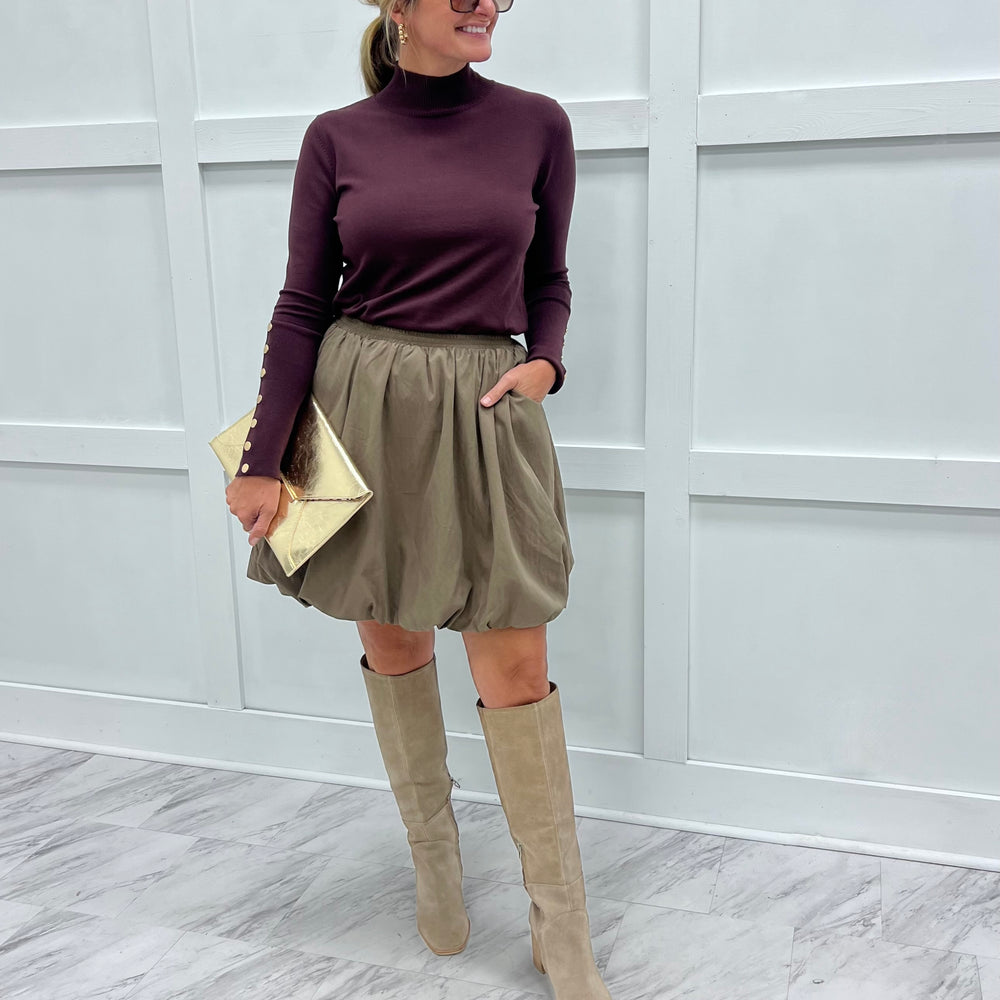 
                  
                    Brynn Bubble Skirt (Brown)
                  
                