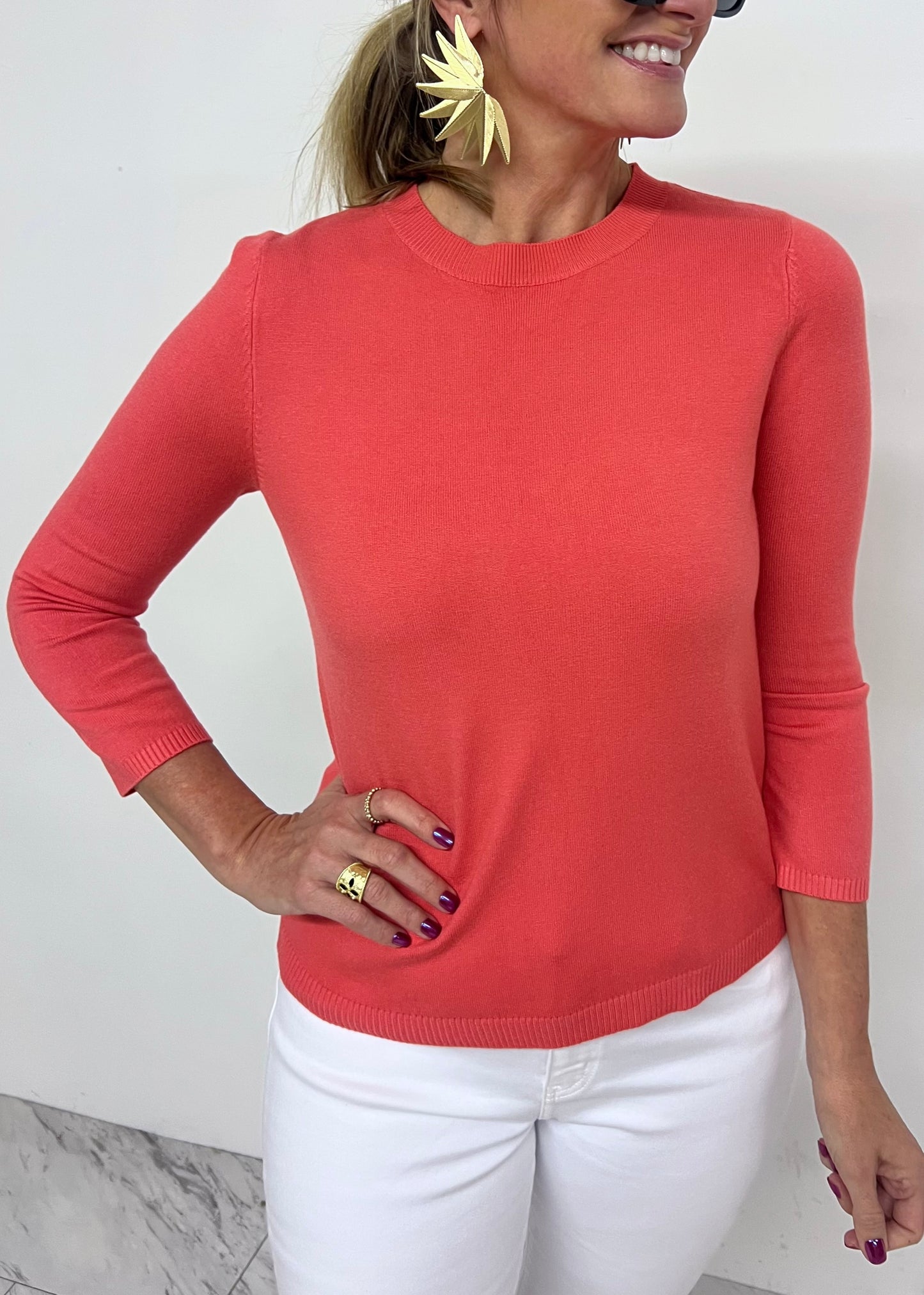 Alayna Coral Sweater