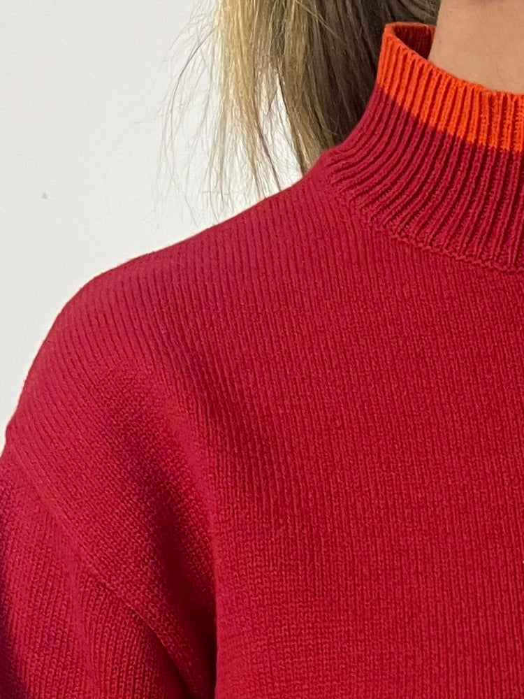 
                  
                    Macie Scallop Sweater (Red)-FINAL SALE
                  
                