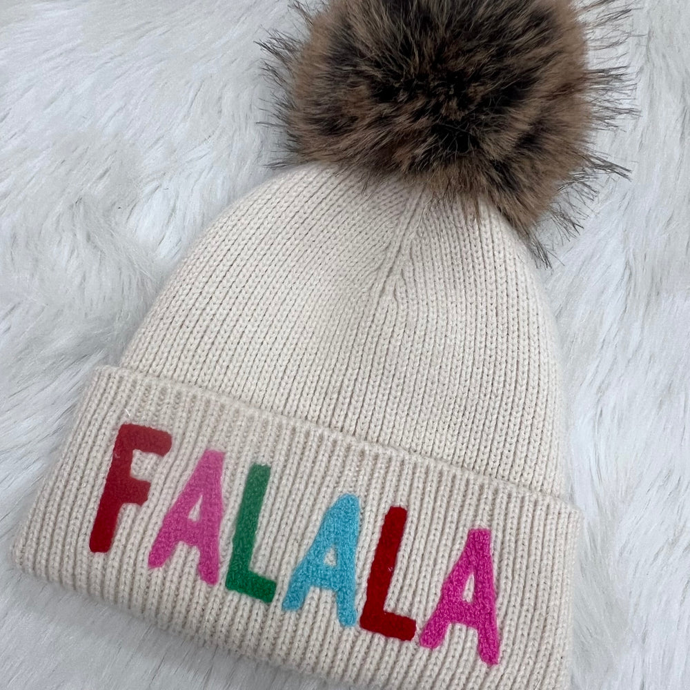 Fa La La Pom Hat (Cream)