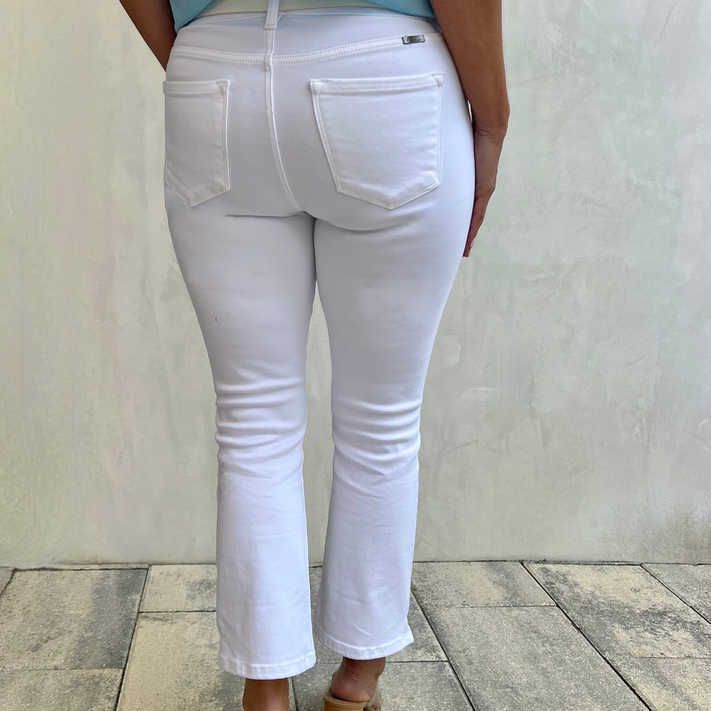 
                  
                    Willow White Kick Crop Denim
                  
                