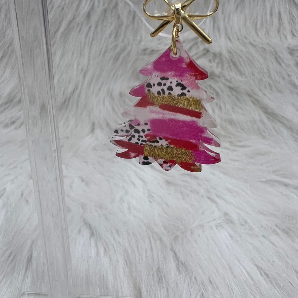Festive Tree Earrings (Dotted)