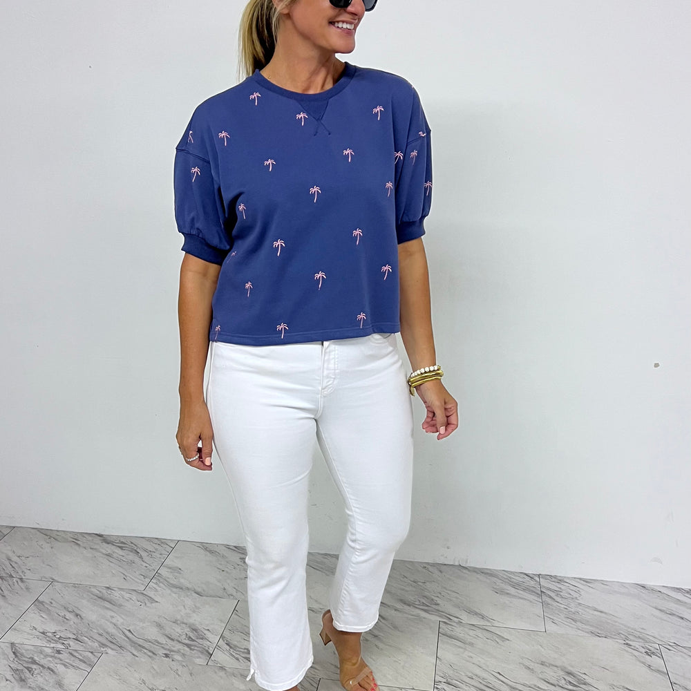 
                  
                    Pacific Palm Embroidered Top
                  
                