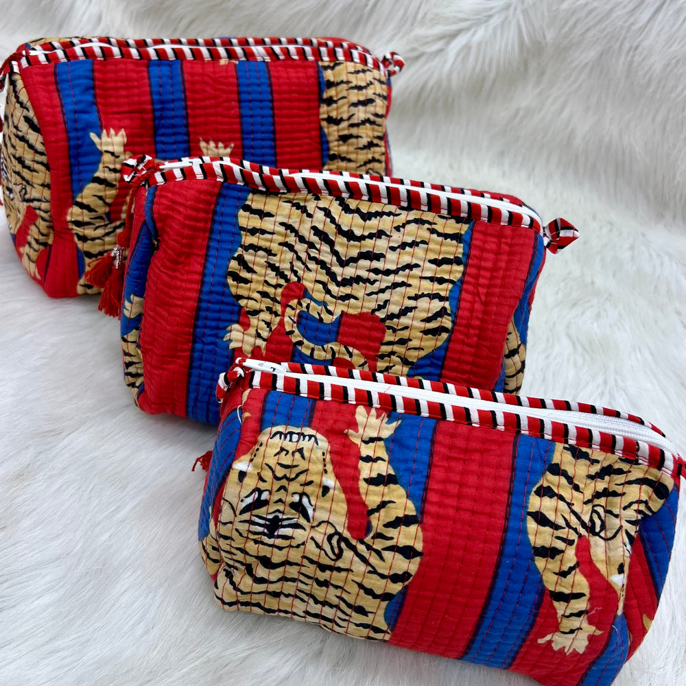 Mahira Makeup Bag Set (Tiger)