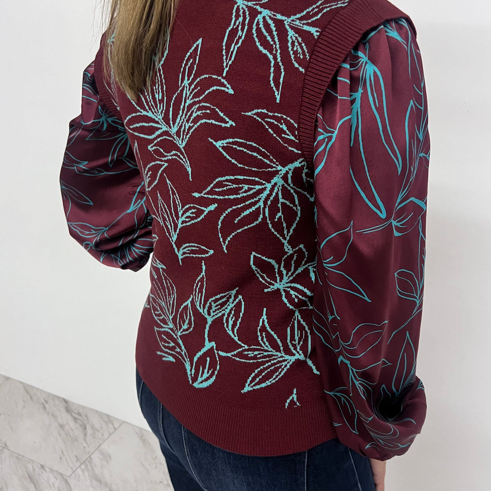 
                  
                    Deer Valley Floral Sweater (PLUM)
                  
                