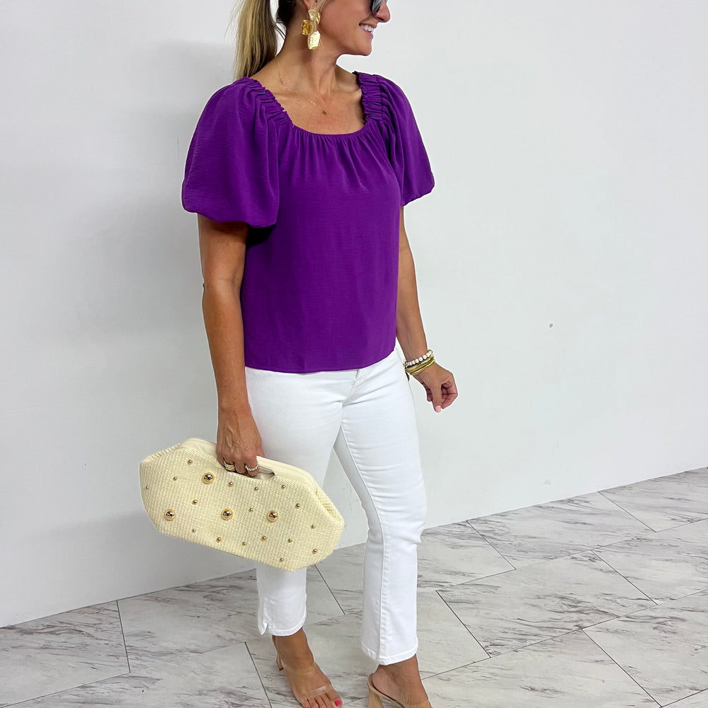 
                  
                    Stargazer Square Neck Top (Purple)
                  
                