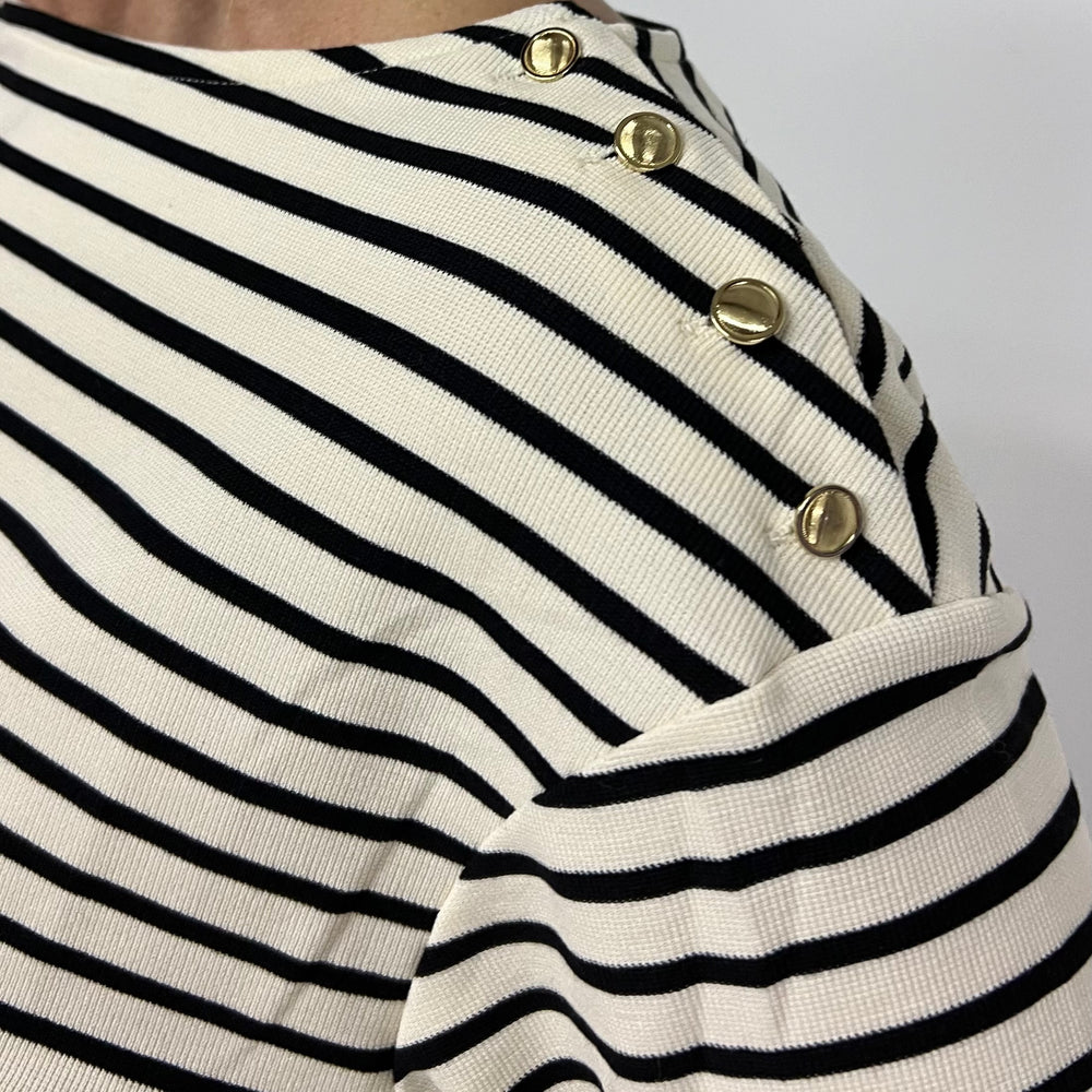 
                  
                    Saylor Boatneck + Button Top
                  
                