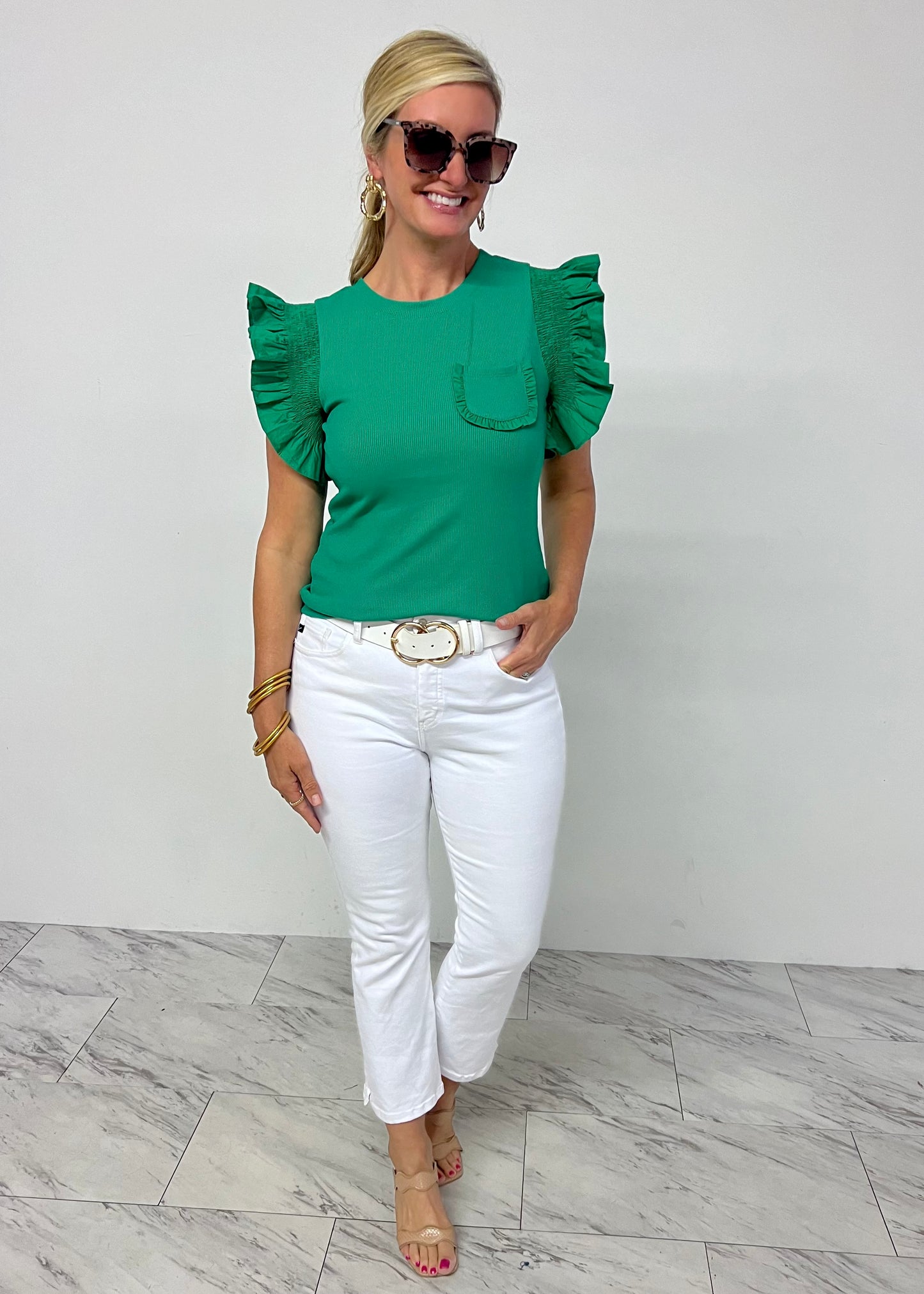 Posey Pocket Top (Green)