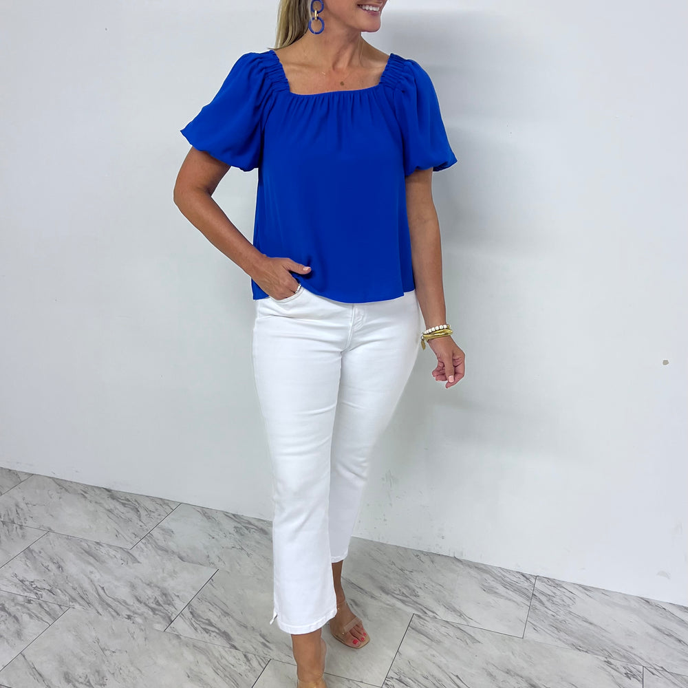 Stargazer Square Neck Top (Blue)