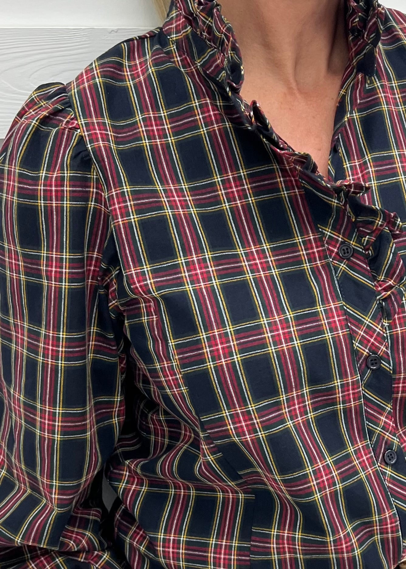 Moonlight Drive Plaid Top