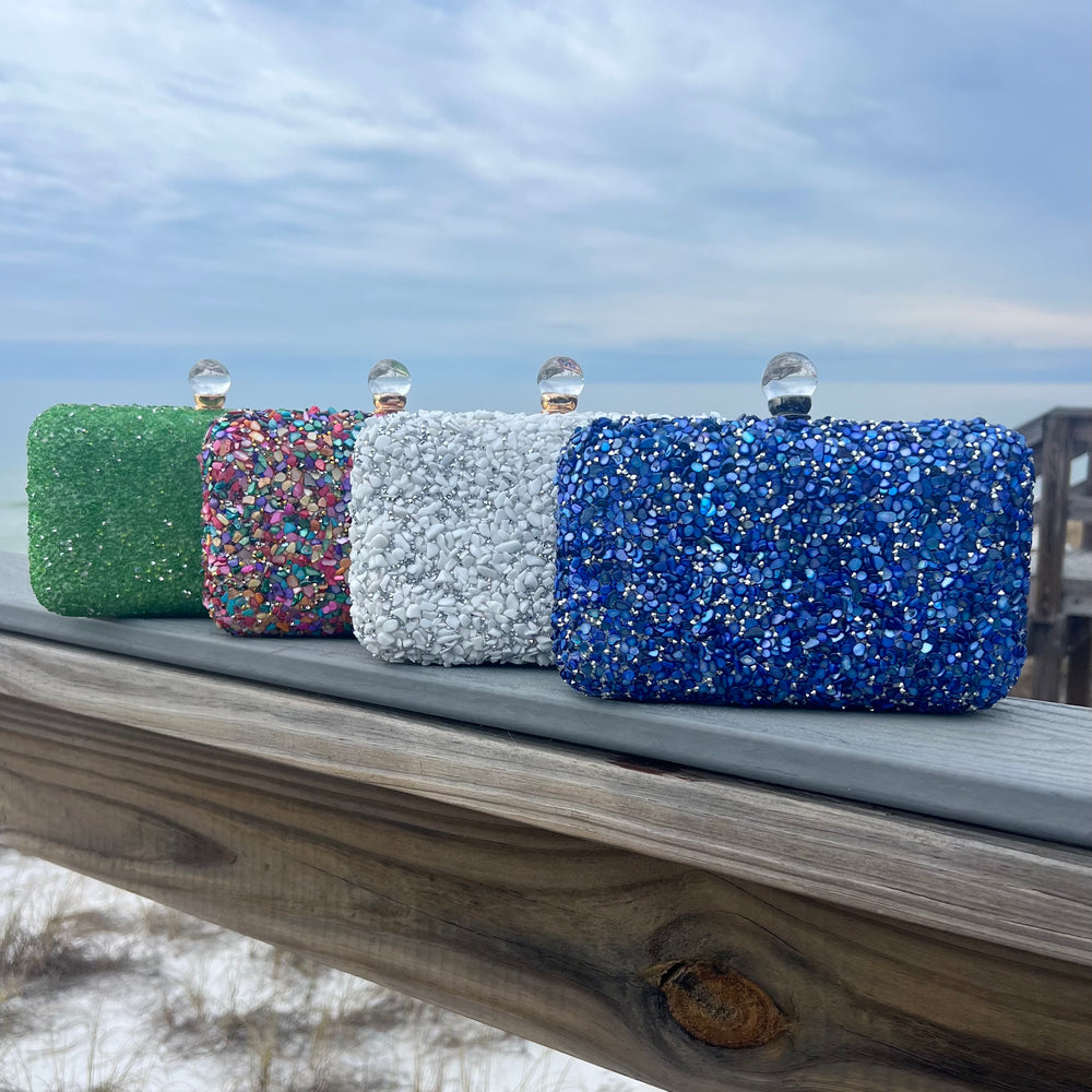 Georgette Beaded Clutch - FINAL SALE