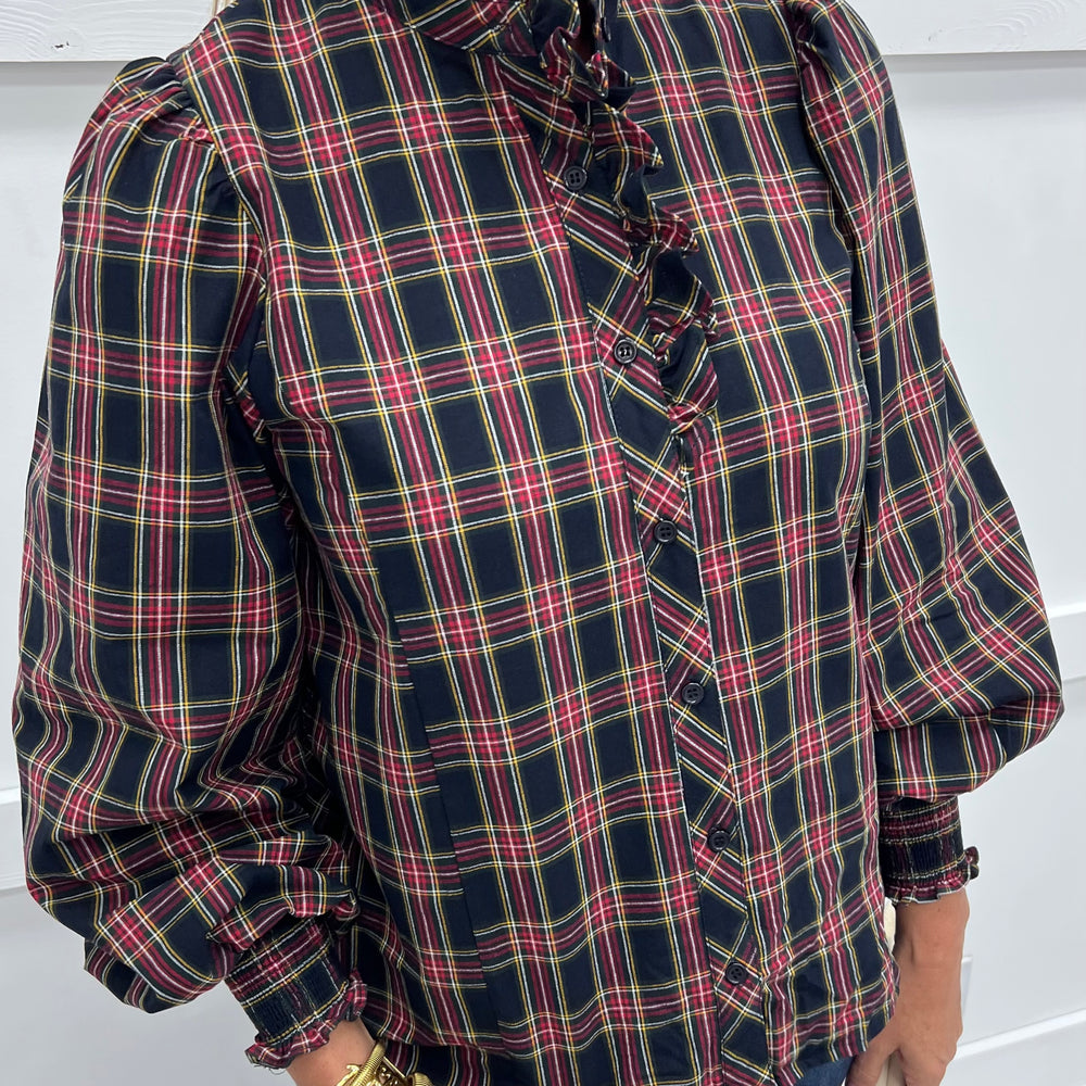 
                  
                    Moonlight Drive Plaid Top
                  
                