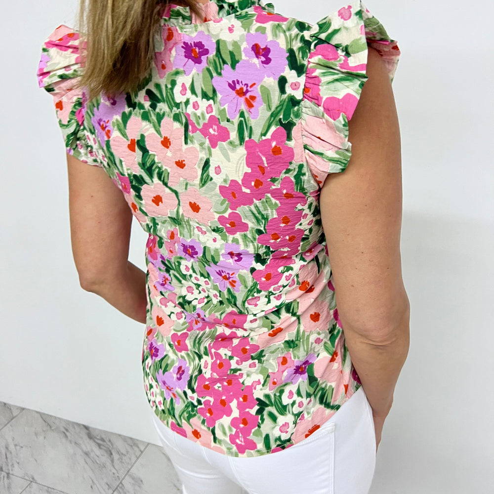 
                  
                    Mila Flower V.Neck Top
                  
                