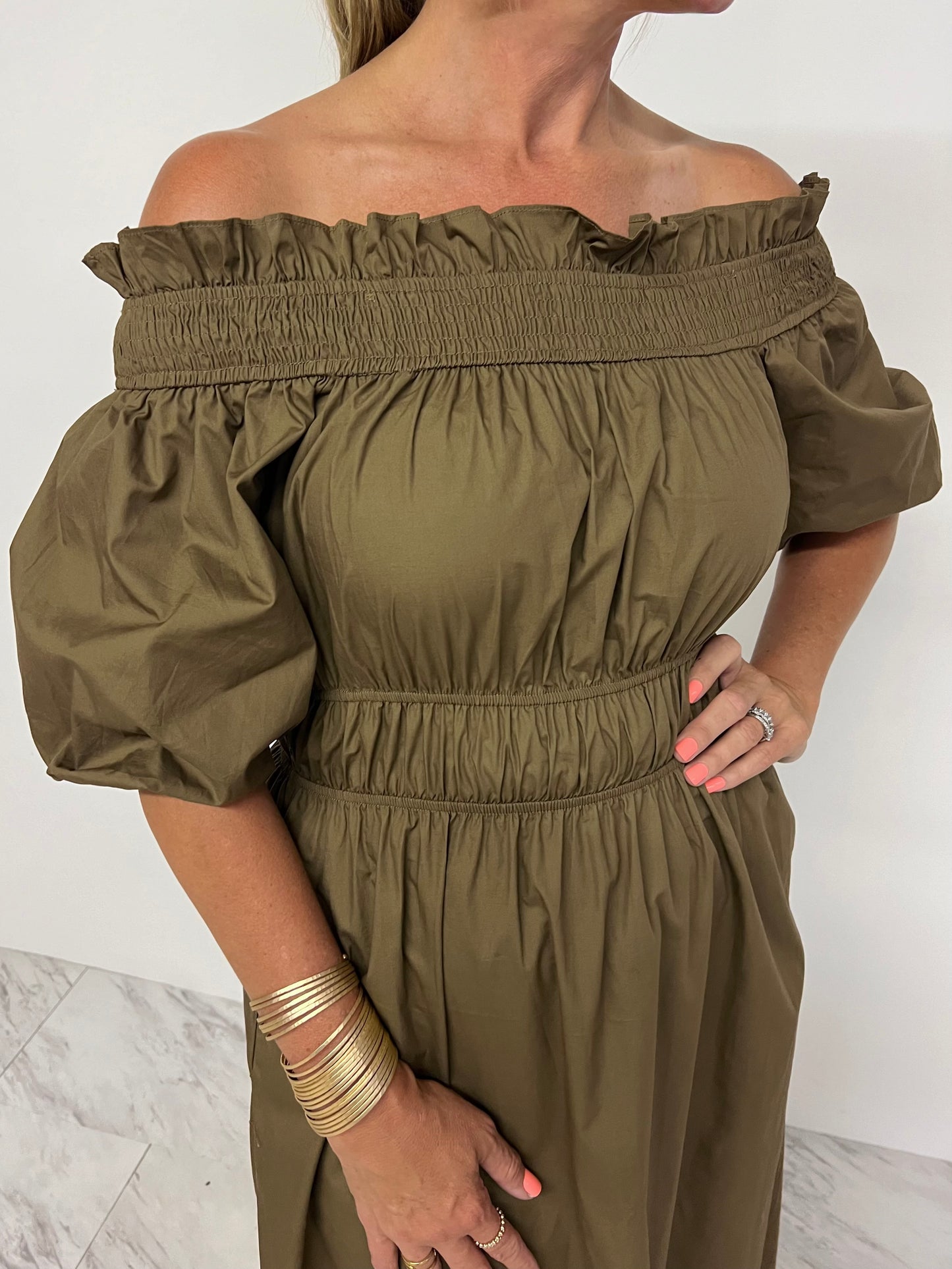 Oliver Off The Shoulder Dress-FINAL SALE shop chartreuse Oliver Off The Shoulder Dress-FINAL SALE shop chartreuse