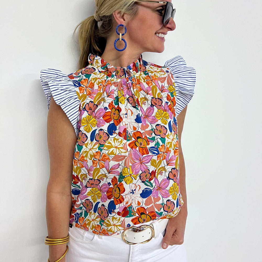 
                  
                    Enjoy The View Mix Print Top - FINAL SALE
                  
                