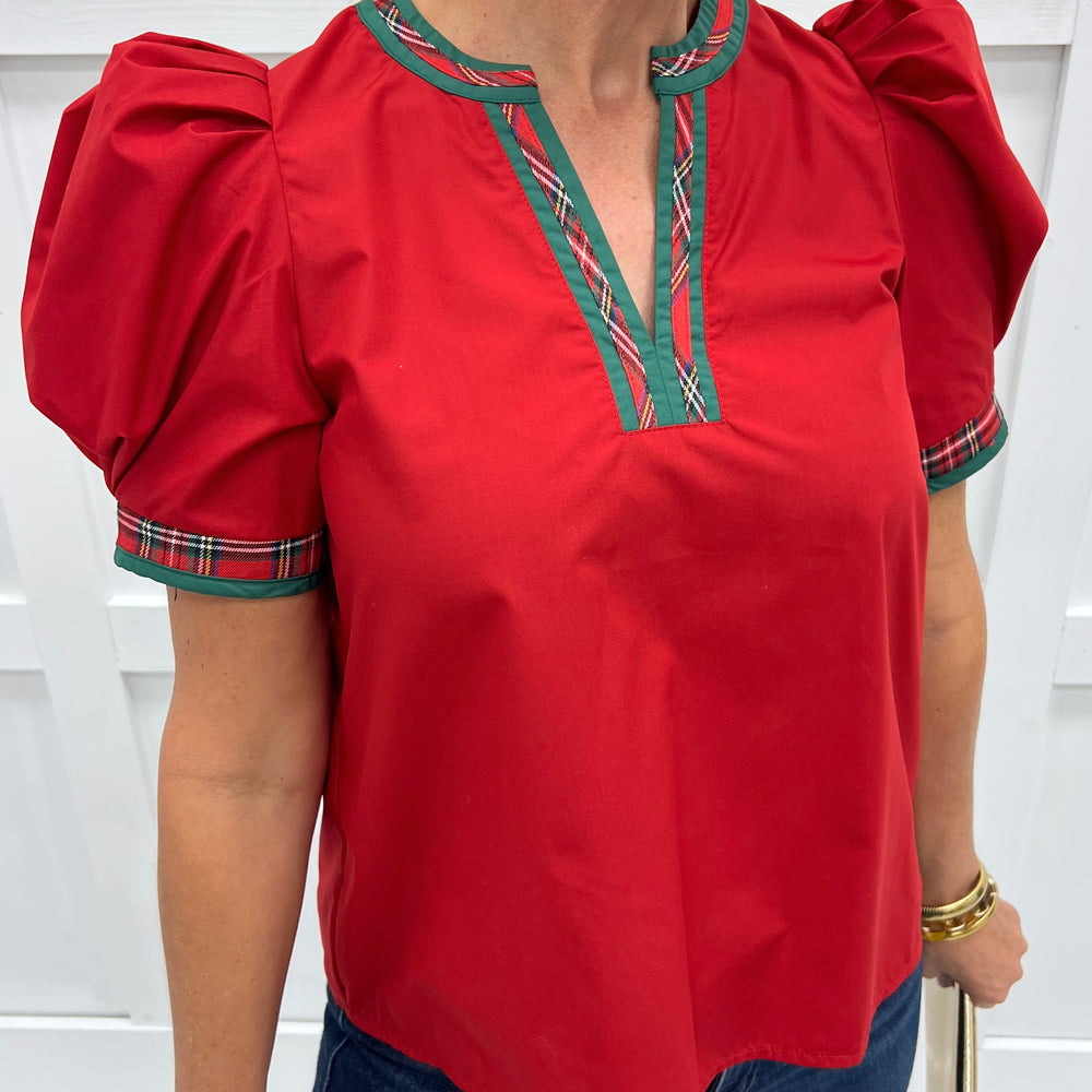 Seasons Greetings Top (Red)