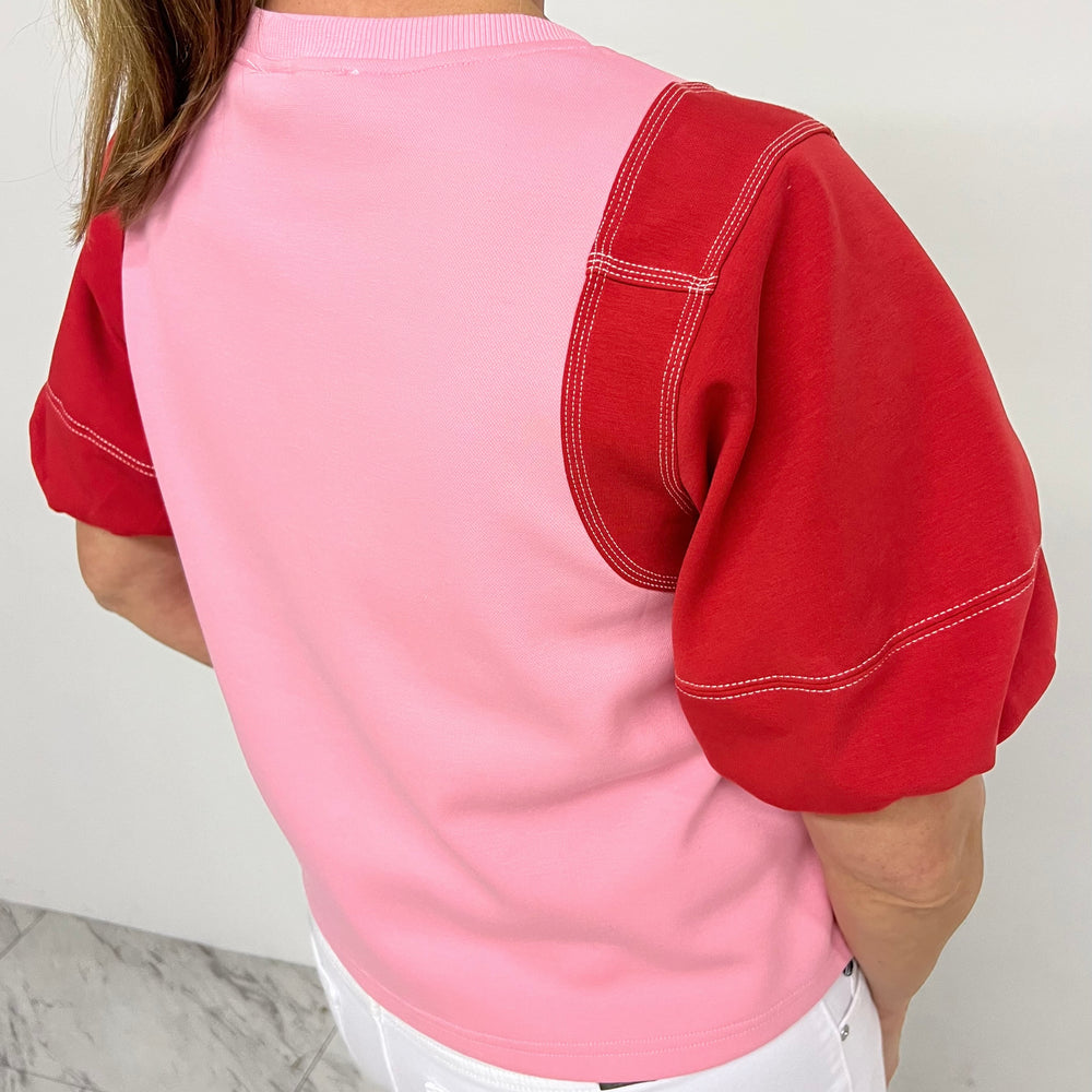 
                  
                    Regan Colorblock Short Sleeve Sweatshirt
                  
                