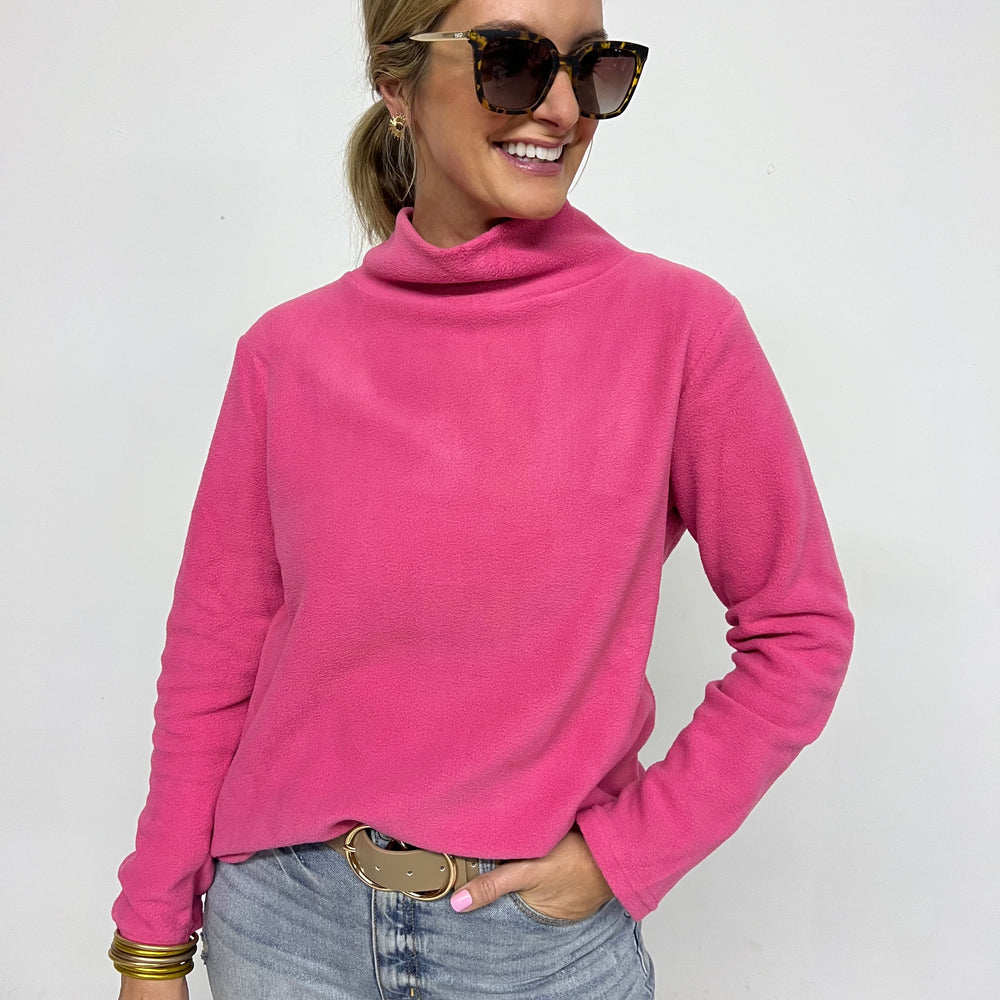 
                  
                    The Hampton Fleece Funnel Neck Top (Hot Pink) - FINAL SALE
                  
                