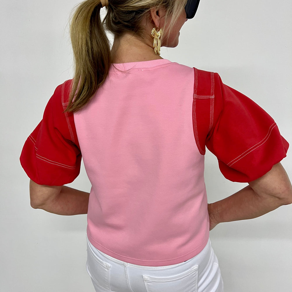 
                  
                    Regan Colorblock Short Sleeve Sweatshirt
                  
                