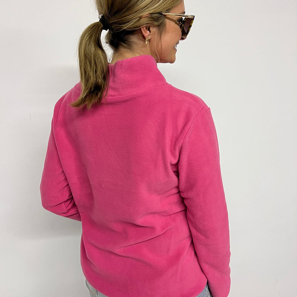 
                      
                        The Hampton Fleece Funnel Neck Top (Hot Pink) - FINAL SALE
                      
                    